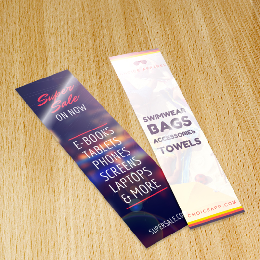 Gloss UV Coated Bookmarks