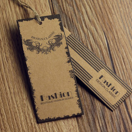 Custom Eco Friendly Recycle Brown Kraft Paper String Hang Tags - China Hang  Tag, Clothes Label