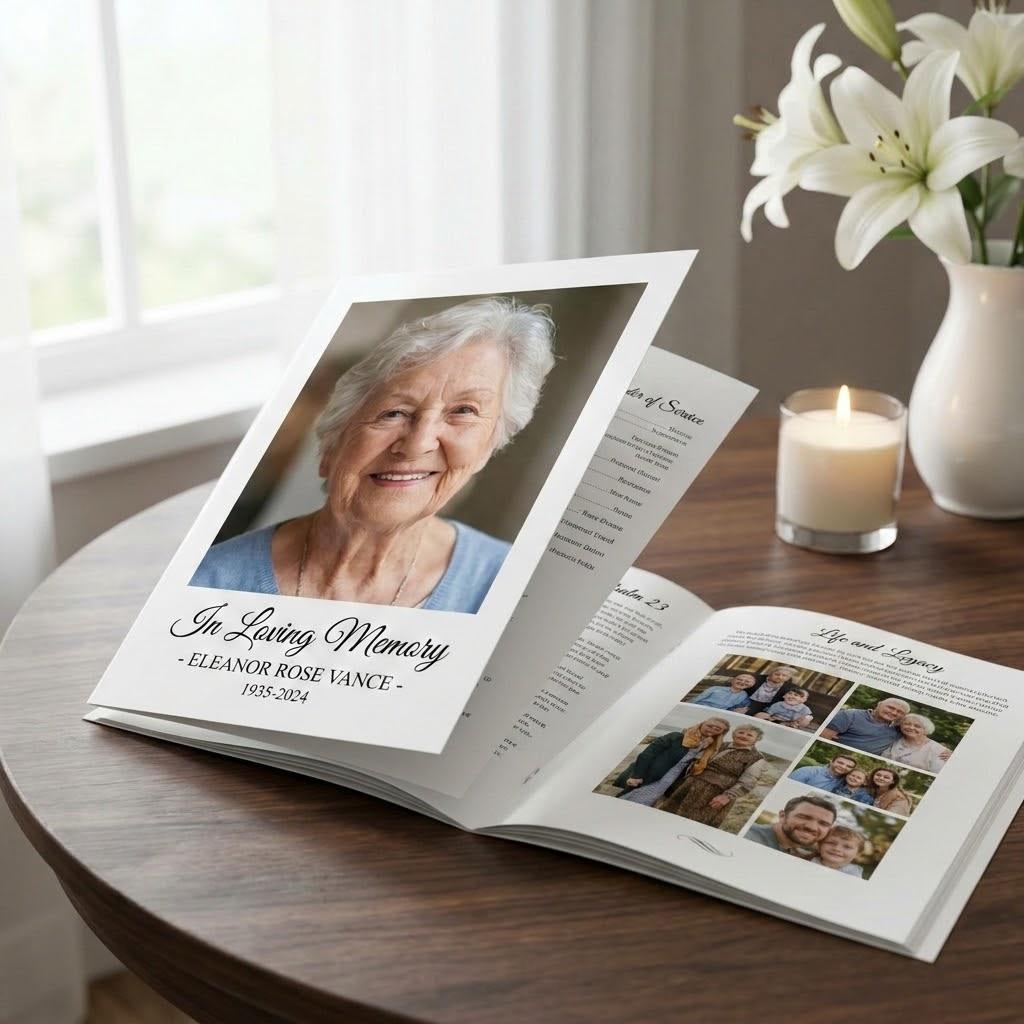 How to Print Obituary Programs Fast: Paper, Photos, and Fold Options
