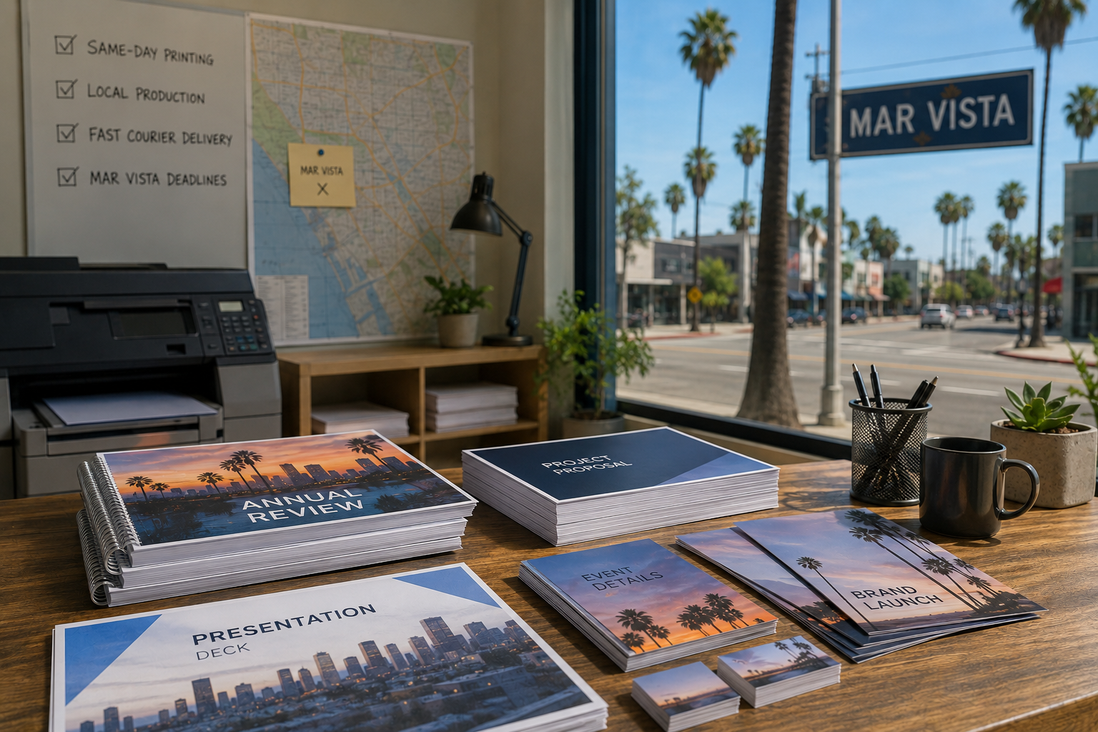 Same-Day Printing in Mar Vista with Local Courier Pickup